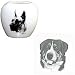 Greater Swiss Mountain Dog Pillow Vase, Porcelain by Rosalinde (4')