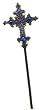 Medieval Costume Cross Staff-Scepter - Fun Medieval Costume Weapon