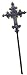 Medieval Costume Cross Staff-Scepter - Fun Medieval Costume Weapon
