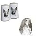 Afghan Hound Small Salt and Pepper Shaker, Porcelain by Rosalinde (3')