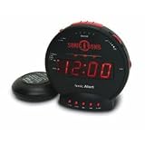 Sonic Boom SBB500ss Sonic Bomb Loud Plus Vibrating Alarm Clock
