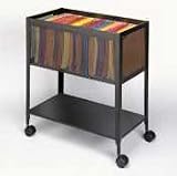 Mobile Vistafile with Open Top- Black