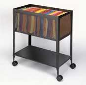 Mobile Vistafile with Open Top- Black