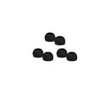 Premium Range 6 Replacement Earbuds Tips Buds For Sennheiser CX300 / CX400 / CX500, Sony EX71 / EX81 , Phillips, Creative, Sharp, Panasonic, Skullcandy, Sony Ericsson Headsets, Denon, Griffin, ezGears, JBL 100% FITS (Small, Medium & Large BLACK)
