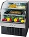 37 Curved Front Refrigerated Display Merchandiser- Stainless Finish