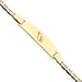 14K Arizona Cardinals Small Logo Id w/Anchor Chain