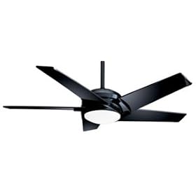 Casablanca Ceiling Fans Stealth Model 3212T in Glossy Black. Indoor fan.