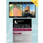 Legion Somerset Photo Enhanced Velvet - Velvet paper - radiant white - ANSI C (17 in x 22 in) - 225 g/m2 - 25 sheet(s)