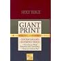 Budget Holy Bible: New King James Version Giant Print (Burgundy)
