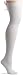 Leg Avenue Women's Opaque Thigh High with Satin Bow,White