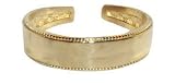 Womens 10 KT Yellow Gold Toering Flat Braided Toe Ring