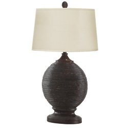 Kenroy Home St Maarten Table Lamp with 17 inch Crème Fabric shade