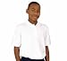 Unisex White Short Sleeve Knit Polo Shirt by French Toast (Size 8)