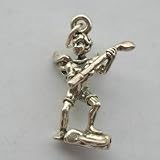 Sterling Silver Field Hockey Angel Charm