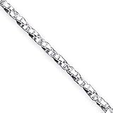 Sterling Silver 2.25mm Twisted Box Chain Necklace - 24 Inch - Italian