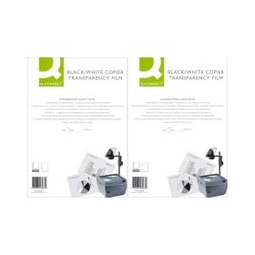 Q-Connect KF26068 OHP PPC Film Paper-Backed Long Edge (Pack of 100)