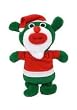 SingAMaJigs Plush Doll Christmas Figure GREEN with Santa Suit Jingle Bells