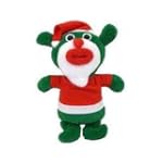 SingAMaJigs Plush Doll Christmas Figure GREEN with Santa Suit Jingle Bells