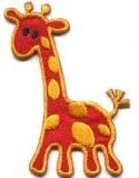 Giraffe Baby Animal Kids Fun Wildlife Safari Applique Iron-on Patch New G-81 Handmade Design From Thailand
