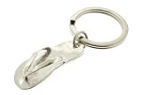 JB Silverware Silver Flip Flop Key Ring