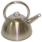 Whistling Tea Kettle With Removable Whistling Spout Cover 2.64 Quart, Brushed Stainless Steel