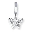 14K White Gold Filagree Butterfly TummyToy Belly Ring - JewelryWeb