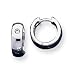 Sterling Silver CZ Hinged Earrings