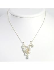 Sterling Silver White Cultured Pearl Necklace - QH2496-18"