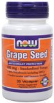 Grape Seed by NOW Foods - (100mg - 30 Vegetarian Capsules)