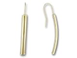 14kt Yellow Gold Shepherd Hoop Earrings
