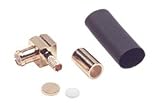 Coaxial Connector, MCX Right Angle Crimp Cable Plug for RG174/196