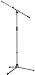 K&M Stands 21080.500.87 Soft Touch Microphone Stand with Extendable Boom Arm - Gray