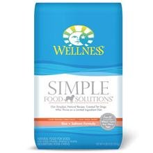 Hypoallergenic Dog Food:Wellness Limited Ingredient Diet for Dogs with Food Sensitivities, Simple Food Solutions Rice & Salmon Dry Formula, 4 lb. 8 oz. Bag