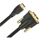 PCMICROSTORE Branded - 3 Meter Hdmi Male To DVI Male Digital Video Audio Cable 28 AWG UL20276 ROHS - Lifetime Warranty