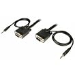 Cables Unlimited PCM-2240-35SVGA Cable With 3.5mm Male to Male Audio (35 Feet, Black)