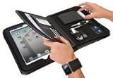 Wedo 0585901 Organizer Tasche Elegance, Schutzhülle für Apple iPad 1 / iPad 2 / iPhone oder Tablet PC mit 9,7 Zoll Display - Nutzung für Rechts- und Linkshänder, inklusive A5 Schreibblock  schwarz