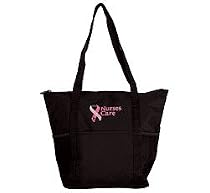 Nurses Care Pink Ribbon Tote Bag [Apparel]