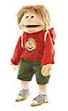 Living Puppets Gro?e Handpuppe Florian mit Badehose Groesse: 65 cm Farbe: rot Lieferumfang: Badehose im Rucksack MA000W230