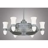 Fanimation FP2320GZ Escalade Fan - Galvanized Modern Outdoor Ceiling Fans 20 Includes LK23GZ Light
