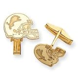 14K Detroit Lions Helmet Cuff Links