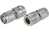 N-Female to Reverse-Polarity TNC-Plug Adapter