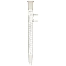 Chemglass CG-1213-09 Glass Style B Reflux Condenser, 150mm Jacket Length, 315mm Height, 24/40 Joint
