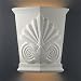 Justice Design 1425 Ambiance Floral Fan 2 Light Really Big Sconce