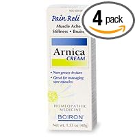 Boiron Arnicare Cream for Muscle Aches, 1.33-Ounce Tubes (Pack of 4) by Boiron