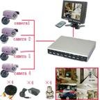 4 Channel DVR & 4 CCD Cameras Security System HA-8002H4+SYL-4002+WTV700