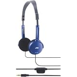 JVC Lightweight Headphone with Volume Control (Blue)
