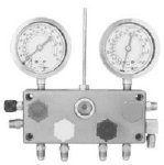 TIF Instruments 9600  4 Way Refrigerant Gauge Set - R-12 Glycerin Gauges