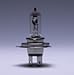 100/80 watt 12 volt T5 P43t Base #01021 H4 Miniature Halogen Incandescent Eiko Light Bulb