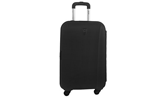 Trolley large rigid case DELSEY black luggage with 4 wheels S237