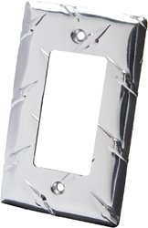 Diamond Plate GFI Light Switch Cover